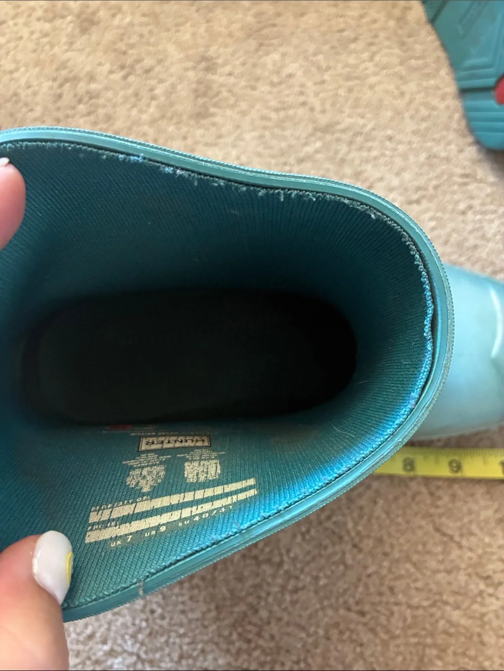 Hunter Women's Original Play Short Nebula Metallic Rain Boots Size 9